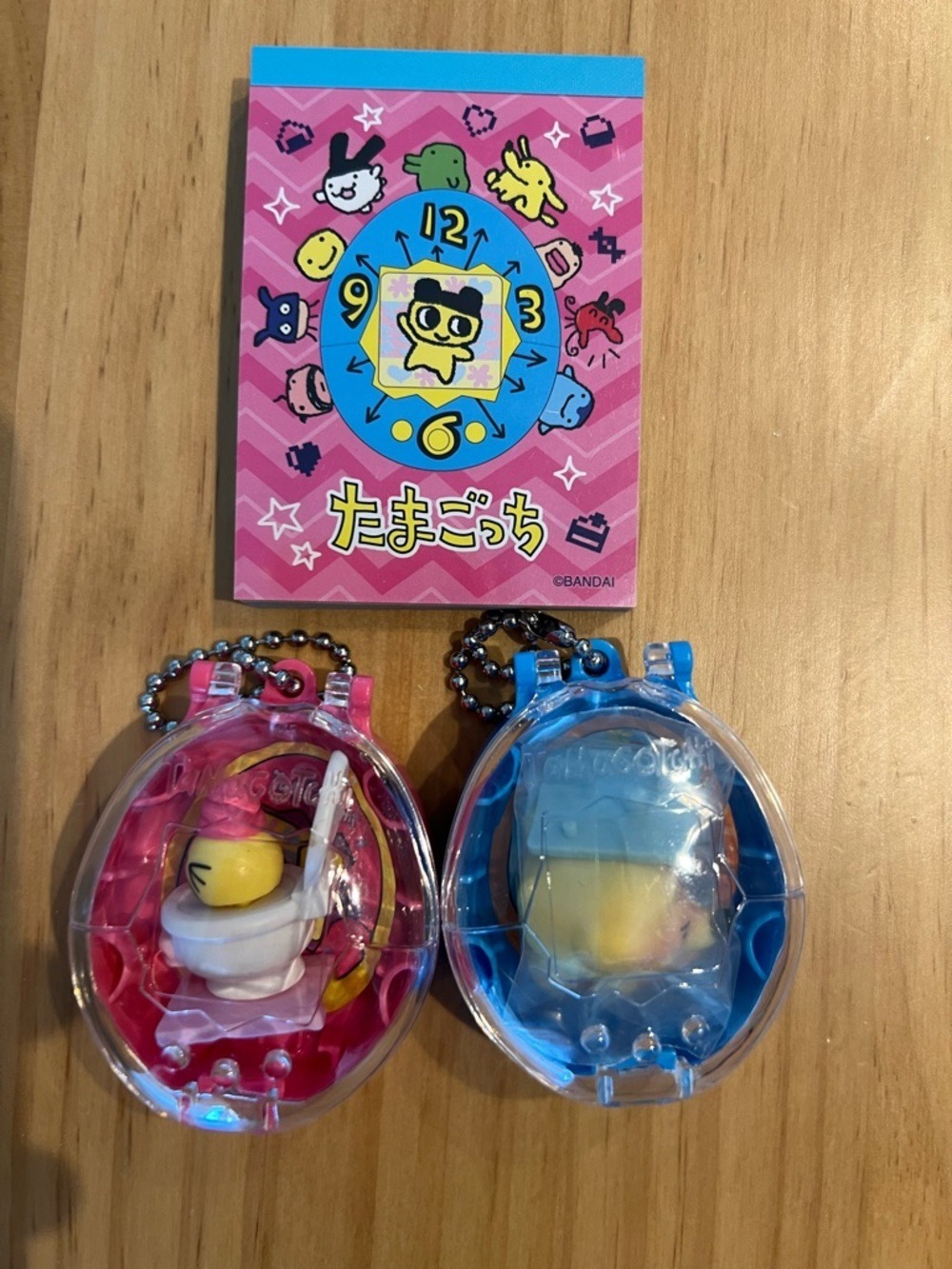Tamagotchi Poop Time Collectibles Keychain Bundle (Marutchi, Pochitchi & Notes)